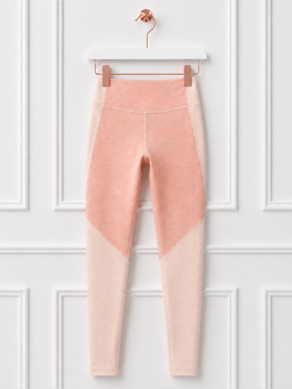 Outdoor Voices $85 Womens Large Pink 3/4 Two Tone Warmup Cropped Leggings